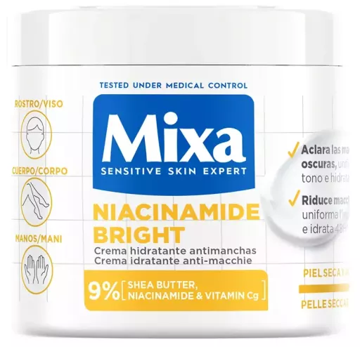 Cr&egrave;me hydratante &eacute;clat &agrave; la niacinamide pour peaux s&egrave;ches 400 ml