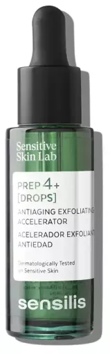 Sensilis Prep4+ Drops, acc&eacute;l&eacute;rateur d'exfoliation anti-&acirc;ge 30 ml