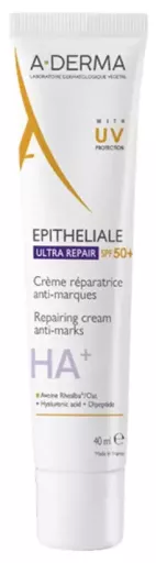 A-DERMA Cr&egrave;me r&eacute;paratrice Epitheliale AH Ultra SPF50+ 40 ml
