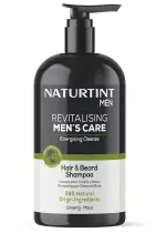 Shampoing revitalisant pour hommes, soin des cheveux et de la barbe, 500 ml