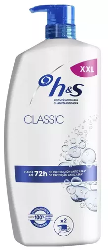h&s Distributeur de shampoing antipelliculaire classique 1000 ml