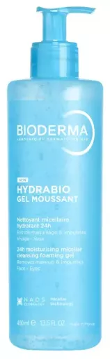 Bioderma Gel nettoyant micellaire Hydrabio Hydratant 24h 400ml