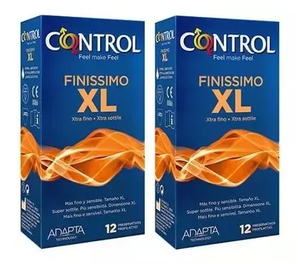 Control Pr&eacute;servatifs Finissimo XL, 24 unit&eacute;s