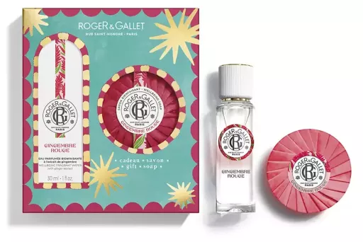 Roger & Gallet Coffret cadeau bien-&ecirc;tre Eau Parfum&eacute;e Gingembre Rouge 2 pi&egrave;ces