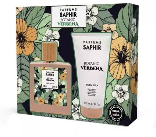 Parfums Saphir Coffret cadeau 2 pi&egrave;ces Verveine Botanique