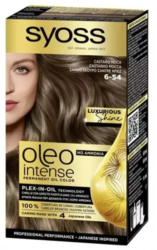 Syoss Coloration capillaire sans ammoniaque Oleo Intense n 6-54 Brun moka