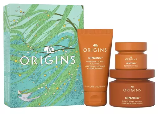 Origins Coffret de 3 cr&egrave;mes riches &eacute;nergisantes Ginzing