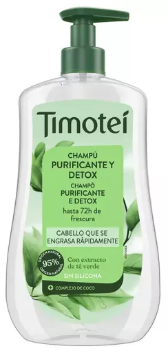 Timotei Shampoing purifiant et d&eacute;toxifiant &agrave; l'extrait de th&eacute; vert pour cheveux gras