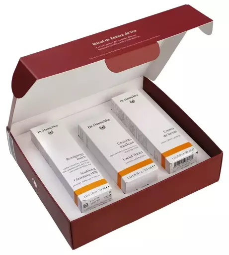 Dr. Hauschka Rituel de Beaut&eacute; &agrave; la Cr&egrave;me de Rose, Coffret 3 Pi&egrave;ces