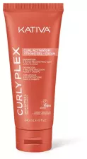 Gel-cr&egrave;me activateur de boucles Curly Plex, fixation forte, 240 ml