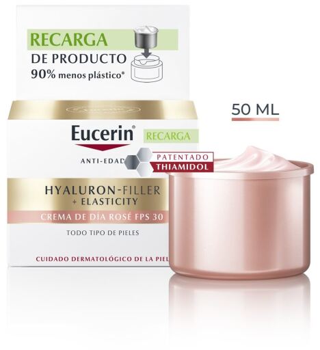 Cr&egrave;me de jour ros&eacute;e Hyaluron-Filler+ &Eacute;lasticit&eacute; SPF30 Recharge 50ml