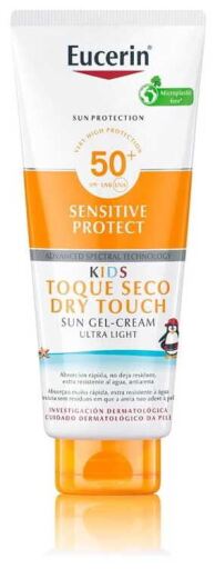 Eucerin Lotion solaire pour enfants, protection peau sensible SPF50+ 200 ml
