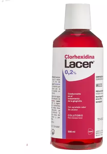 Bain de bouche &agrave; la chlorhexidine 0,2 % 500 ml