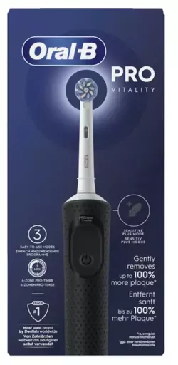 Oral-B Brosse &agrave; dents &eacute;lectrique Vitality Pro noire