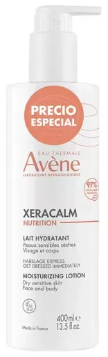 Av&egrave;ne Lait hydratant Xeracalm Nutrition 400 ml